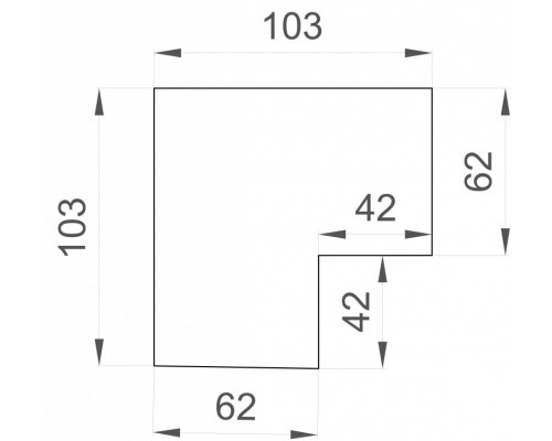 Заказать Угол профиля Denkirs TR3041-AL| VIVID-LIGHT.RU