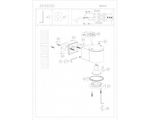 Заказать Светильник настенный Denkirs DK9025-WH| VIVID-LIGHT.RU
