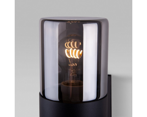 Сделать заказ Светильник настенный Elektrostandard Roil (35125/D) чёрный/дымчатый плафон| VIVID-LIGHT.RU