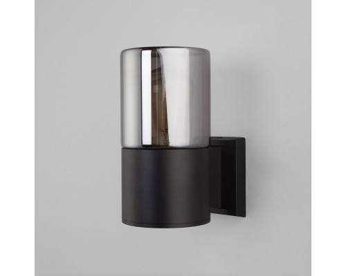 Купить Светильник настенный Elektrostandard Roil (35125/U) чёрный/дымчатый плафон| VIVID-LIGHT.RU