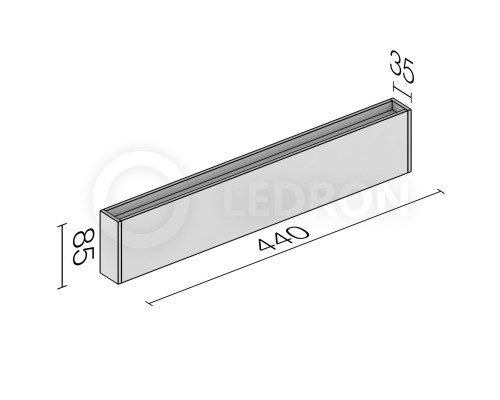 Оформить заказ Светильник настенный LeDron GW-M066/44 WHITE| VIVID-LIGHT.RU