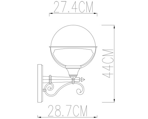 Оформить заказ Светильник настенный ARTE Lamp A1491AL-1WG| VIVID-LIGHT.RU