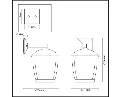 Заказать Светильник настенный Odeon Light 4051/1W| VIVID-LIGHT.RU