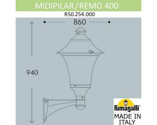 Купить Светильник настенный Fumagalli R50.254.000.AYE27| VIVID-LIGHT.RU