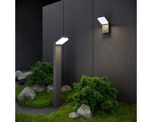 Купить Светильник настенный Elektrostandard 1541 TECHNO LED с датчиком движения Серый| VIVID-LIGHT.RU