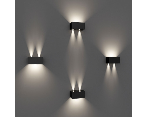 Оформить заказ Светильник настенный Elektrostandard WINNER DOUBLE LED черный (35137/W)| VIVID-LIGHT.RU