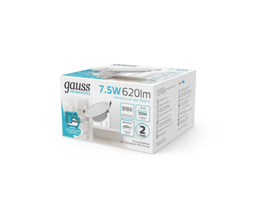 Заказать Влагозащищенный светильник Gauss 999420207| VIVID-LIGHT.RU