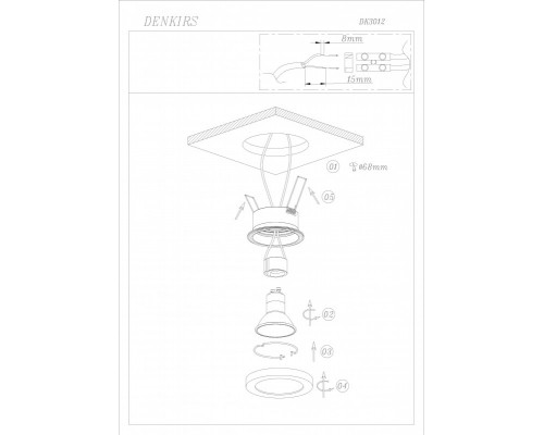 Сделать заказ Влагозащищенный светильник Denkirs DK3012-WH| VIVID-LIGHT.RU