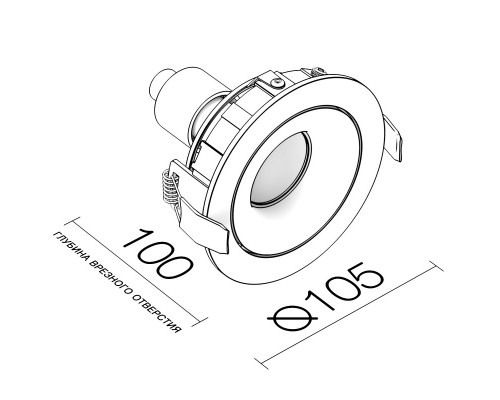 Сделать заказ Встраиваемый светильник LeDron DE200 Black| VIVID-LIGHT.RU