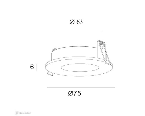 Оформить заказ Встраиваемый светильник Denkirs DK2030-BK| VIVID-LIGHT.RU