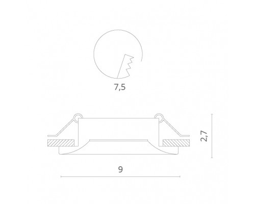 Оформить заказ Встраиваемый светильник Divinare 1809/02 PL-1| VIVID-LIGHT.RU