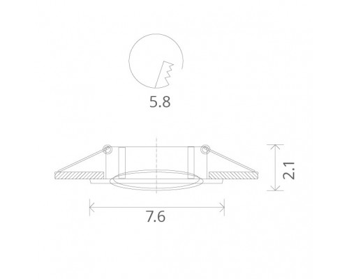 Купить Встраиваемый светильник ARTE Lamp A2103PL-1SS| VIVID-LIGHT.RU