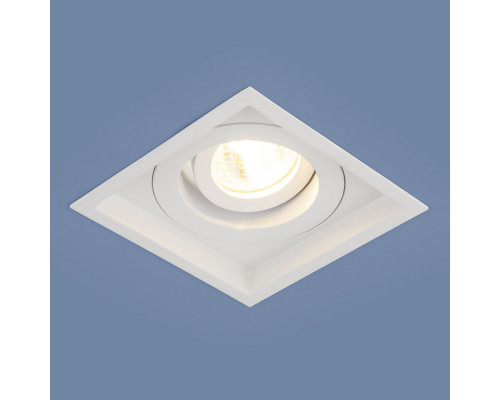 Оформить заказ Встраиваемый светильник Elektrostandard 1071/1 MR16 WH белый| VIVID-LIGHT.RU