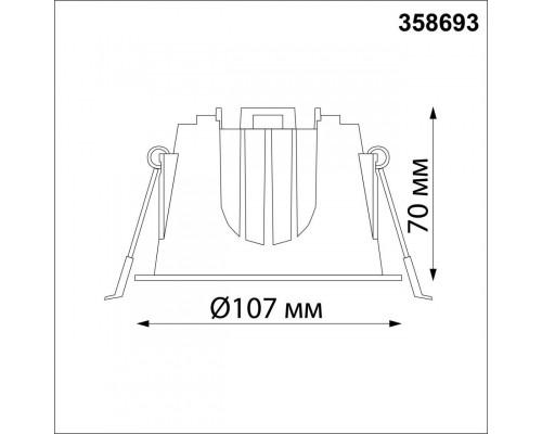 Заказать Встраиваемый светильник Novotech 358693| VIVID-LIGHT.RU