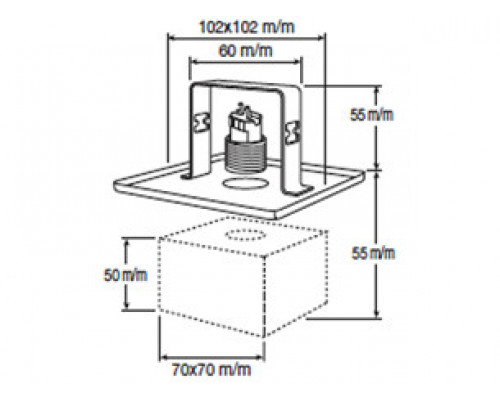 Оформить заказ Встраиваемый светильник Gumarcris 1517CR| VIVID-LIGHT.RU