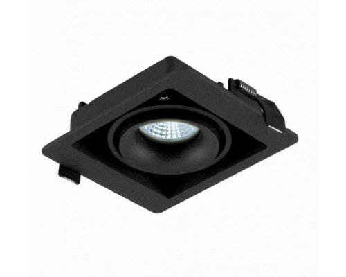 Сделать заказ Встраиваемый светильник Donolux DL18615/01WW-SQ Shiny black/Black| VIVID-LIGHT.RU