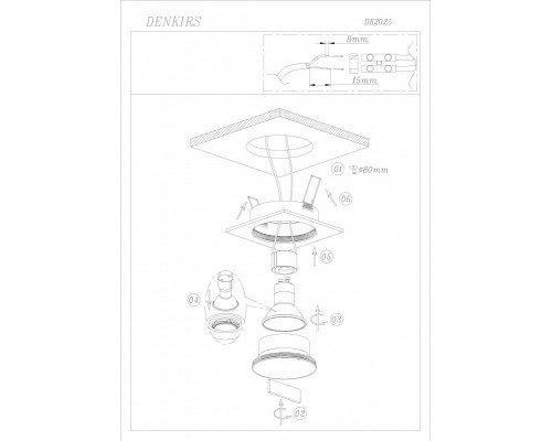 Оформить заказ Встраиваемый светильник Denkirs DK2025-WH| VIVID-LIGHT.RU