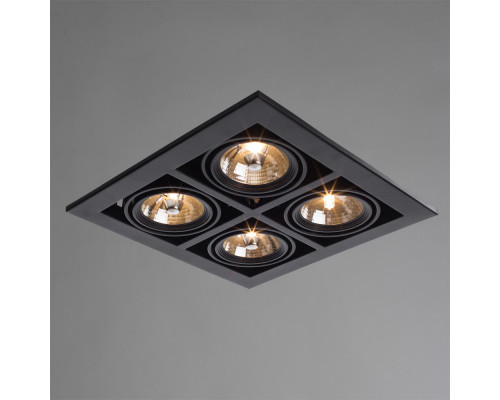 Купить Встраиваемый светильник ARTE Lamp A5930PL-4BK| VIVID-LIGHT.RU