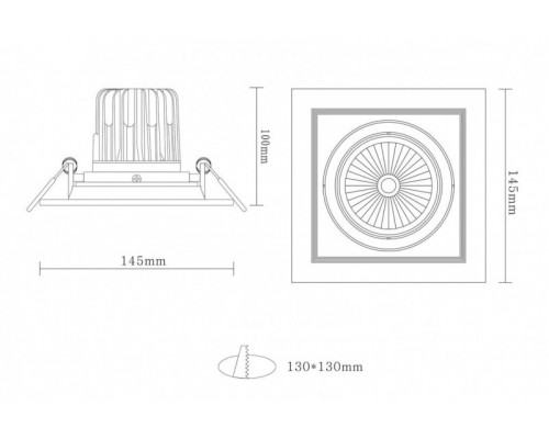 Заказать Встраиваемый светильник Donolux DL18893/01 White SQ| VIVID-LIGHT.RU