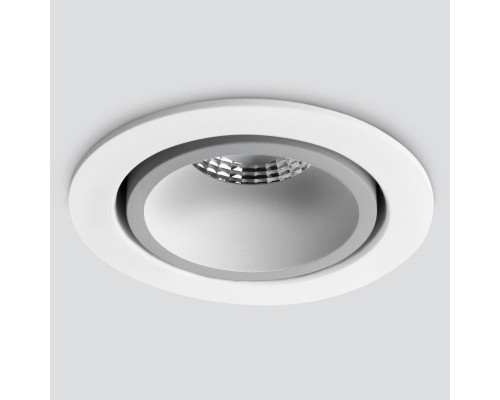 Оформить заказ Встраиваемый светильник Elektrostandard 15267/LED 7W 4200K WH/SL белый/серебро| VIVID-LIGHT.RU