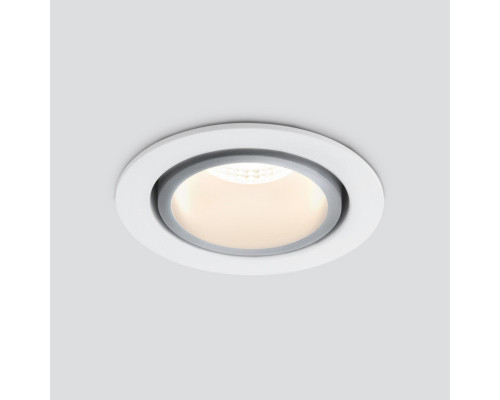 Оформить заказ Встраиваемый светильник Elektrostandard 15267/LED 7W 4200K WH/SL белый/серебро| VIVID-LIGHT.RU