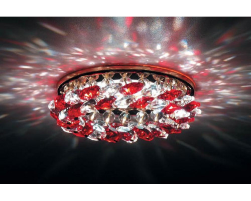 Оформить заказ Встраиваемый светильник Donolux DL061.79.1/6 crystal/red| VIVID-LIGHT.RU