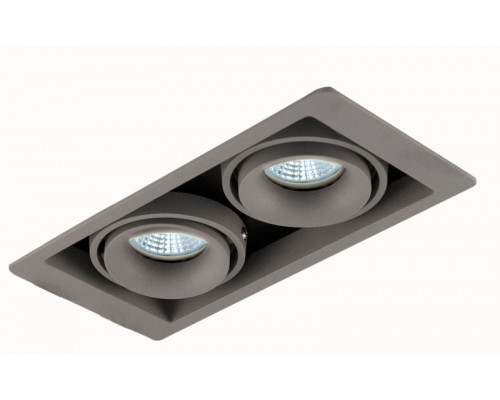 Оформить заказ Встраиваемый светильник Donolux DL18615/02WW-SQ Silver Grey/Black| VIVID-LIGHT.RU