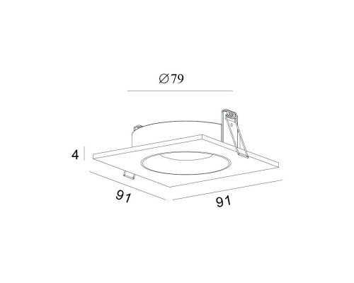 Оформить заказ Встраиваемый светильник Denkirs DK2025-BK| VIVID-LIGHT.RU