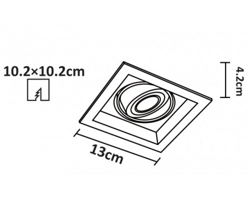 Купить Встраиваемый светильник ARTE Lamp A6661PL-1WH| VIVID-LIGHT.RU