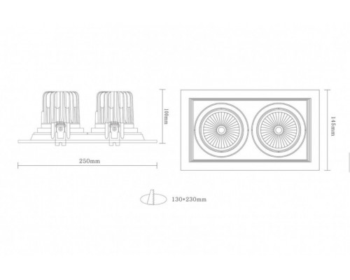 Оформить заказ Встраиваемый светильник Donolux DL18893/02 White SQ| VIVID-LIGHT.RU