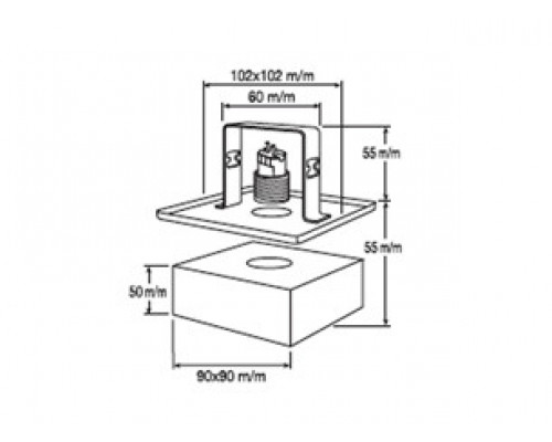 Заказать Встраиваемый светильник Gumarcris 2142CR| VIVID-LIGHT.RU