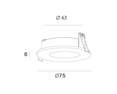 Купить Встраиваемый светильник Denkirs DK2030-WH| VIVID-LIGHT.RU