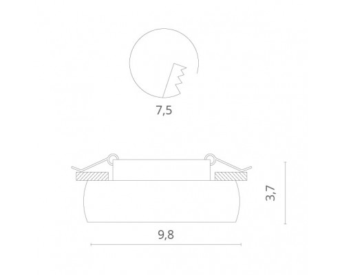Купить Встраиваемый светильник Divinare 1827/04 PL-1| VIVID-LIGHT.RU
