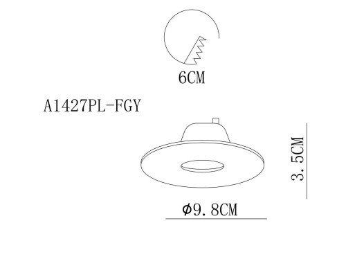Сделать заказ Встраиваемый светильник ARTE Lamp A1427PL-1GY| VIVID-LIGHT.RU