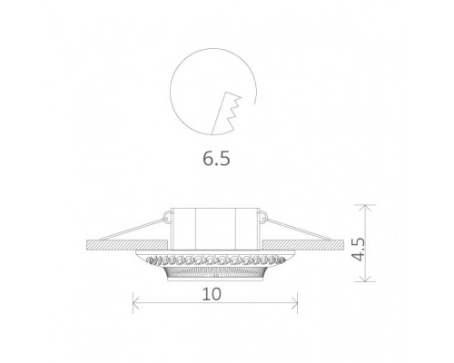 Оформить заказ Встраиваемый светильник ARTE Lamp A5280PL-1AB| VIVID-LIGHT.RU
