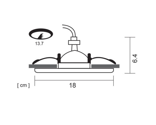 Купить Встраиваемый светильник ARTE Lamp A6664PL-1BK| VIVID-LIGHT.RU