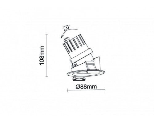 Купить Встраиваемый светильник Donolux DL20101R12W1W| VIVID-LIGHT.RU