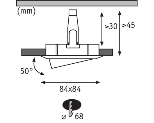 Сделать заказ Встраиваемый светильник Paulmann 93453| VIVID-LIGHT.RU