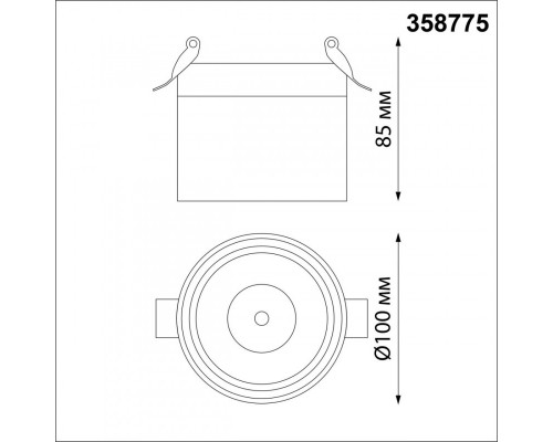 Оформить заказ Встраиваемый светильник Novotech 358775| VIVID-LIGHT.RU