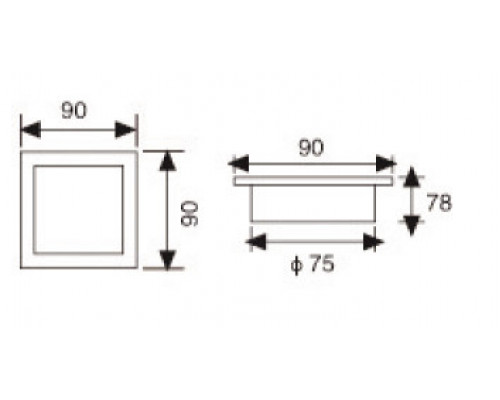Сделать заказ Встраиваемый светильник LeDron AO1501018 black| VIVID-LIGHT.RU