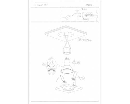 Купить Встраиваемый светильник Denkirs DK2031-CH| VIVID-LIGHT.RU