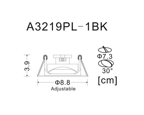 Сделать заказ Встраиваемый светильник ARTE Lamp A3219PL-1BK| VIVID-LIGHT.RU