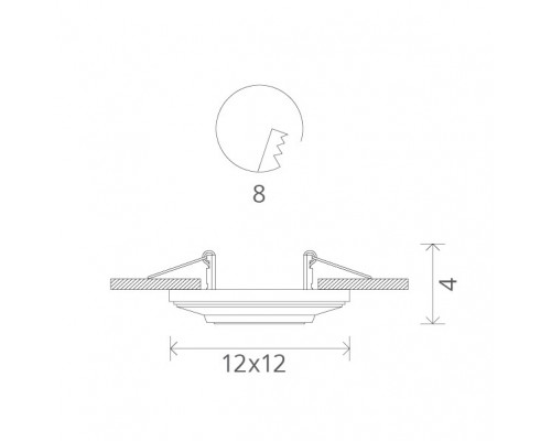 Заказать Встраиваемый светильник ARTE Lamp A5305PL-1WH| VIVID-LIGHT.RU