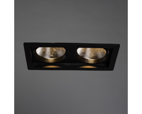 Оформить заказ Встраиваемый светильник ARTE Lamp A7007PL-2BK| VIVID-LIGHT.RU