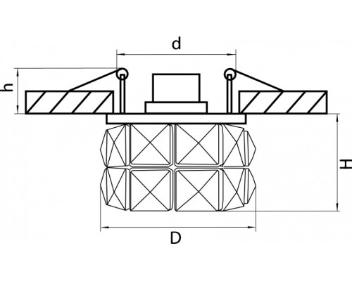 Заказать Встраиваемый светильник Lightstar 032804| VIVID-LIGHT.RU