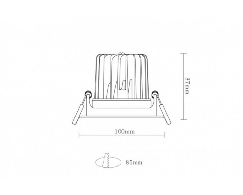 Купить Встраиваемый светильник Donolux DL18894R12W1| VIVID-LIGHT.RU