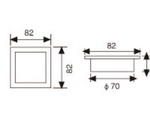 Заказать Встраиваемый светильник LeDron AO1501004 black| VIVID-LIGHT.RU