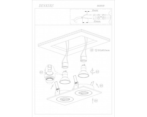 Купить Встраиваемый светильник Denkirs DK2020-WH| VIVID-LIGHT.RU