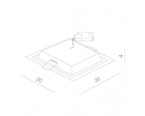 Купить Встраиваемый светильник ARTE Lamp A4018PL-1WH| VIVID-LIGHT.RU