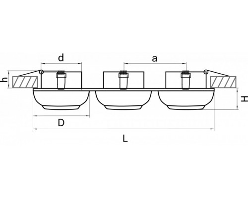 Купить Встраиваемый светильник Lightstar 011834| VIVID-LIGHT.RU
